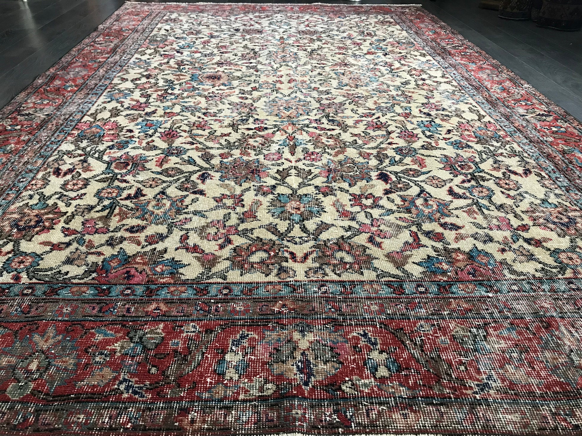 6.5x10.1 Large Vintage Persian Wool Rug