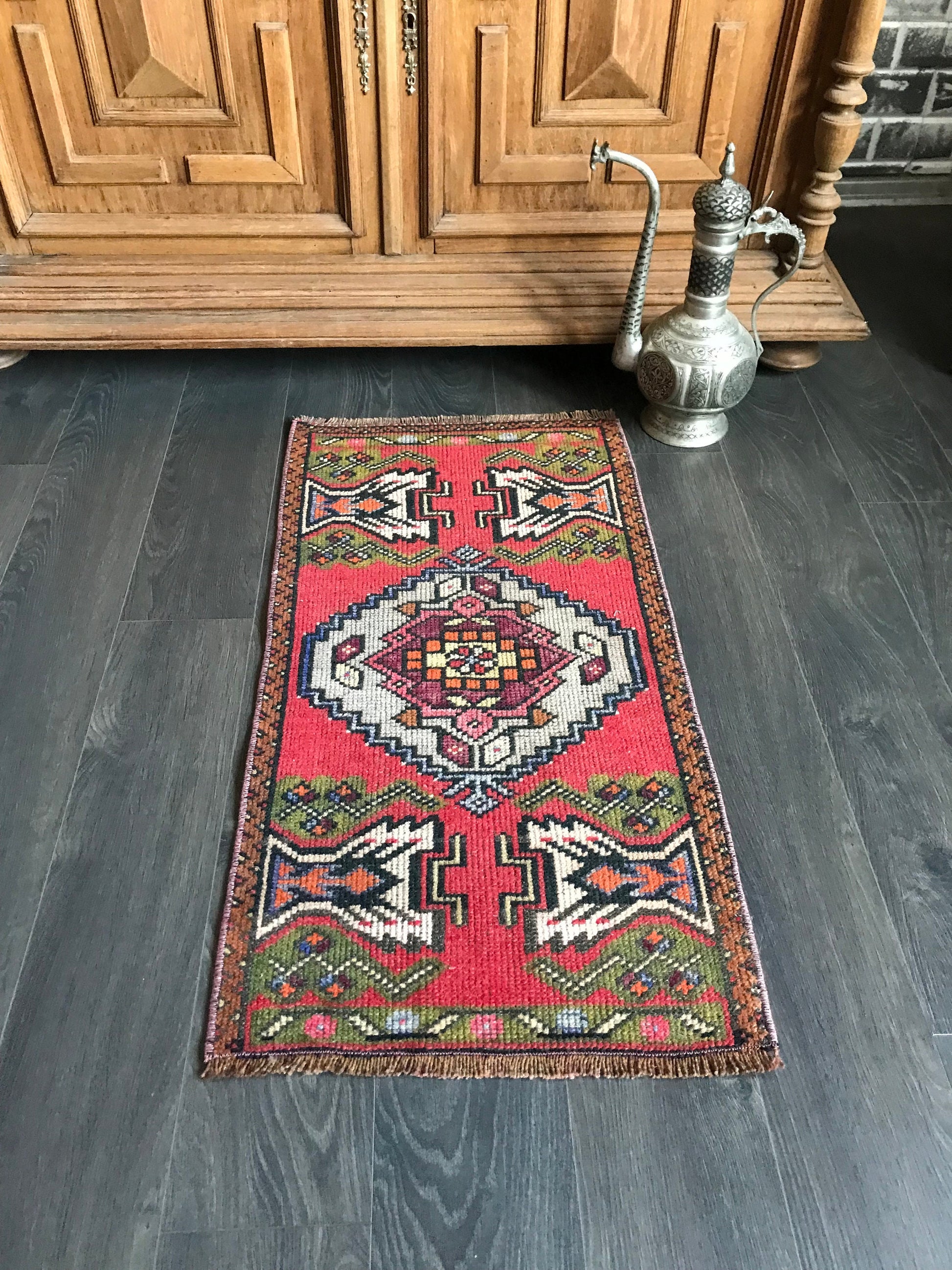 2x3 Small Turkish Oushak Wool and Cotton Rug - Heritage and Rugs