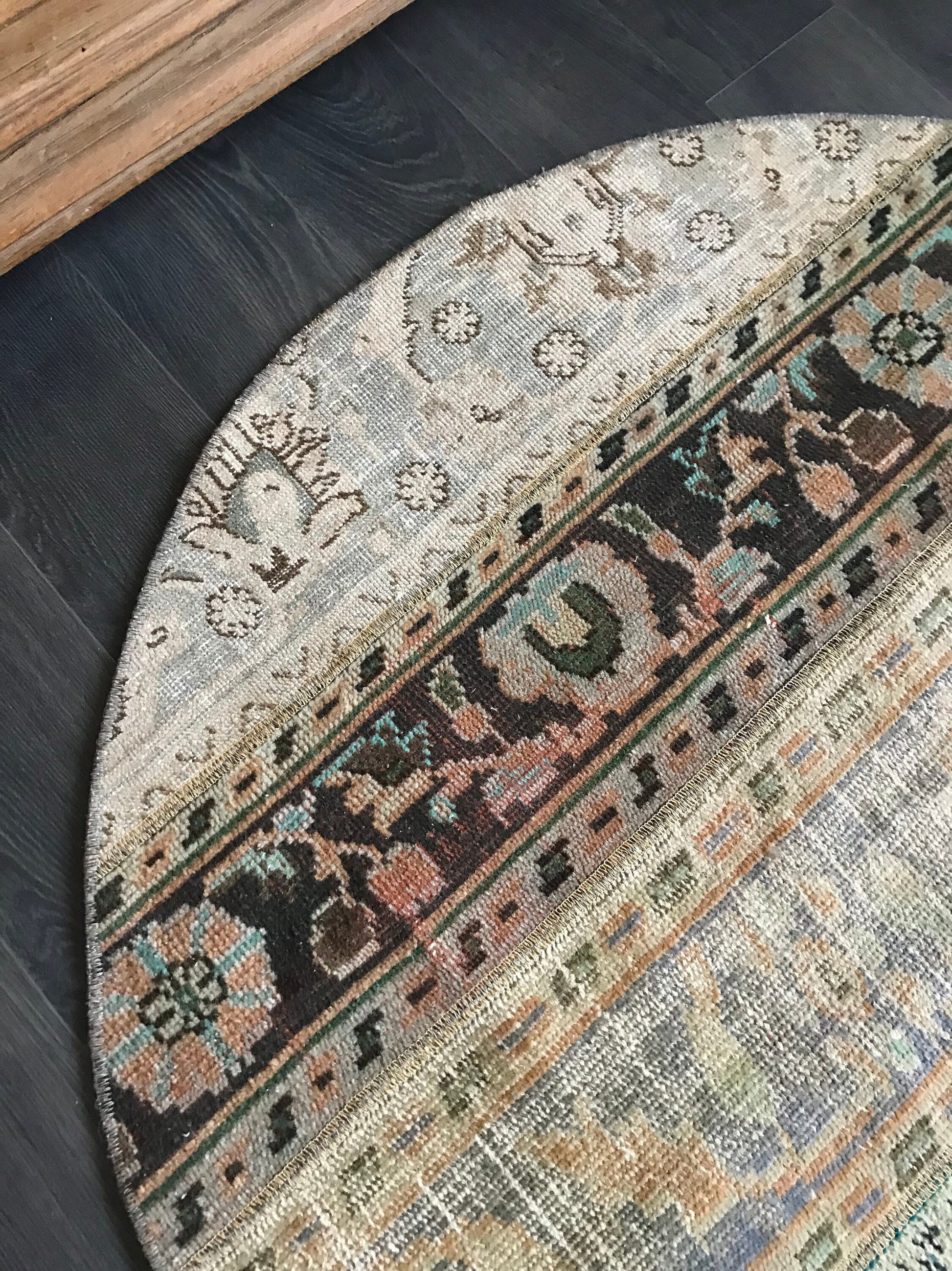 4x4 Small Round Turkish Rug - Heritage and Rugs