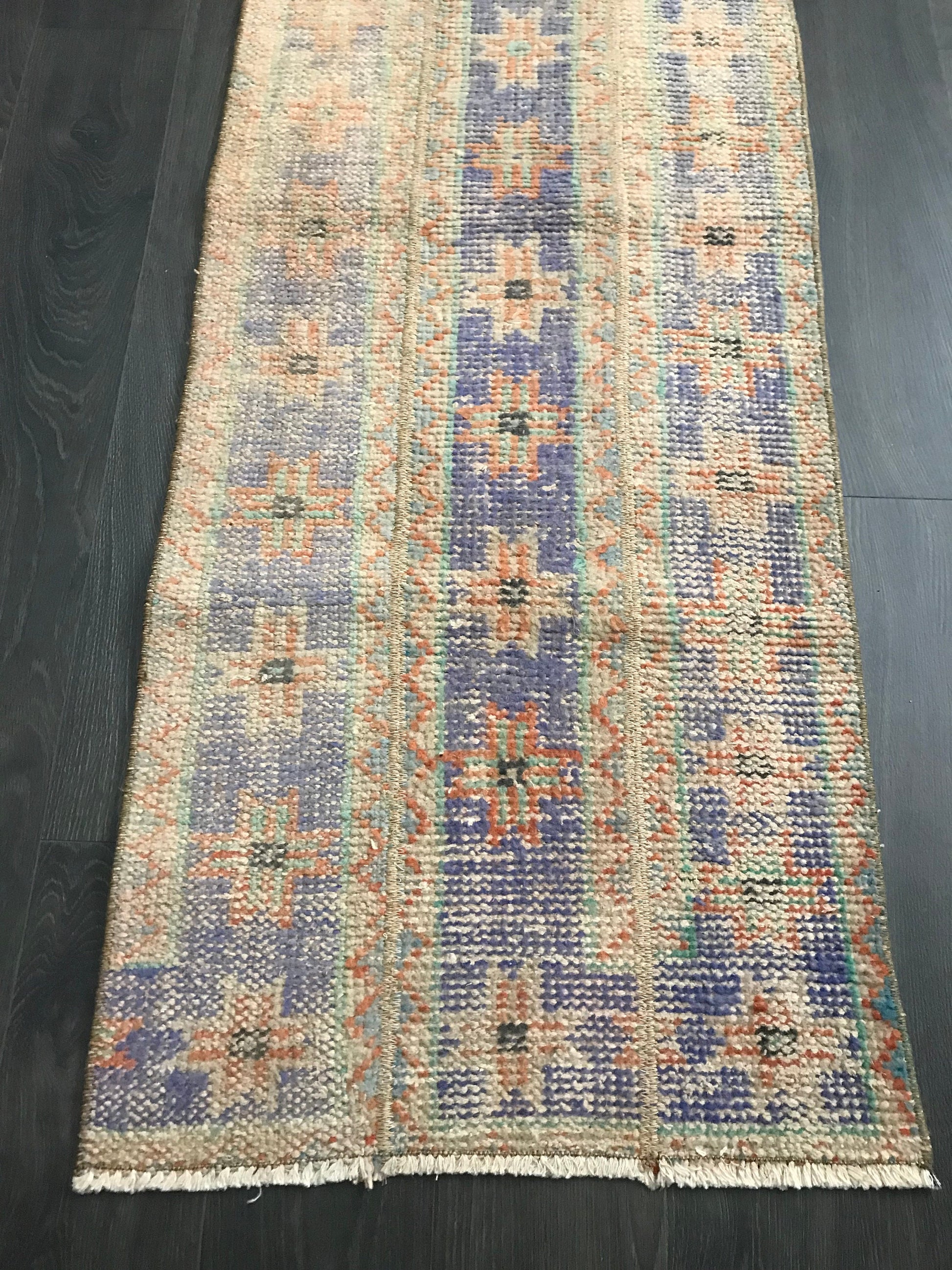 Runner Entry Rug, Hallway Runner Rug , Turkish Runner Rug , 2x11 Rug , Soft Runner Rug , Oushak Runner Rug , 2x11 Vintage Rug , Natural Rug - Heritage and Rugs