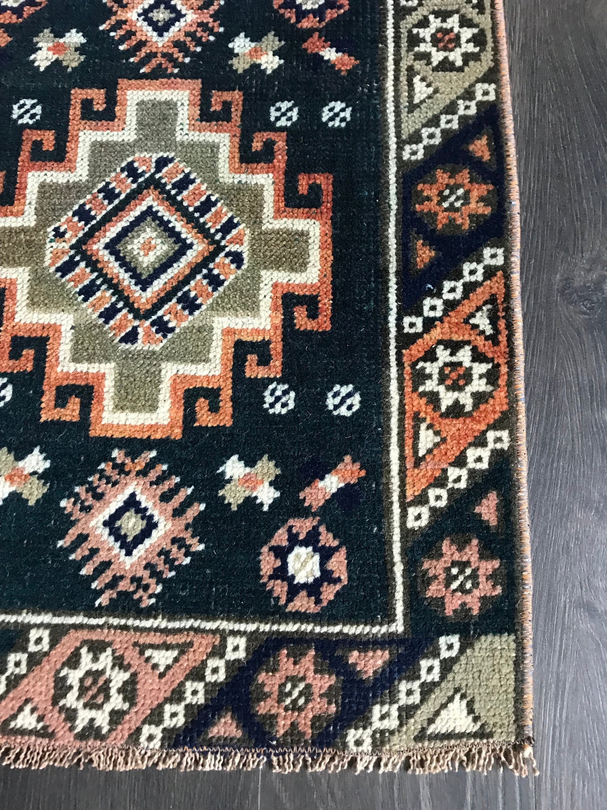 1.8x2.0 Small Vintage Persian Wool Rug - Heritage and Rugs