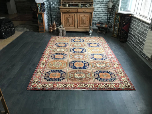 6.6x9.6 Large Vintage Persian Wool Rug