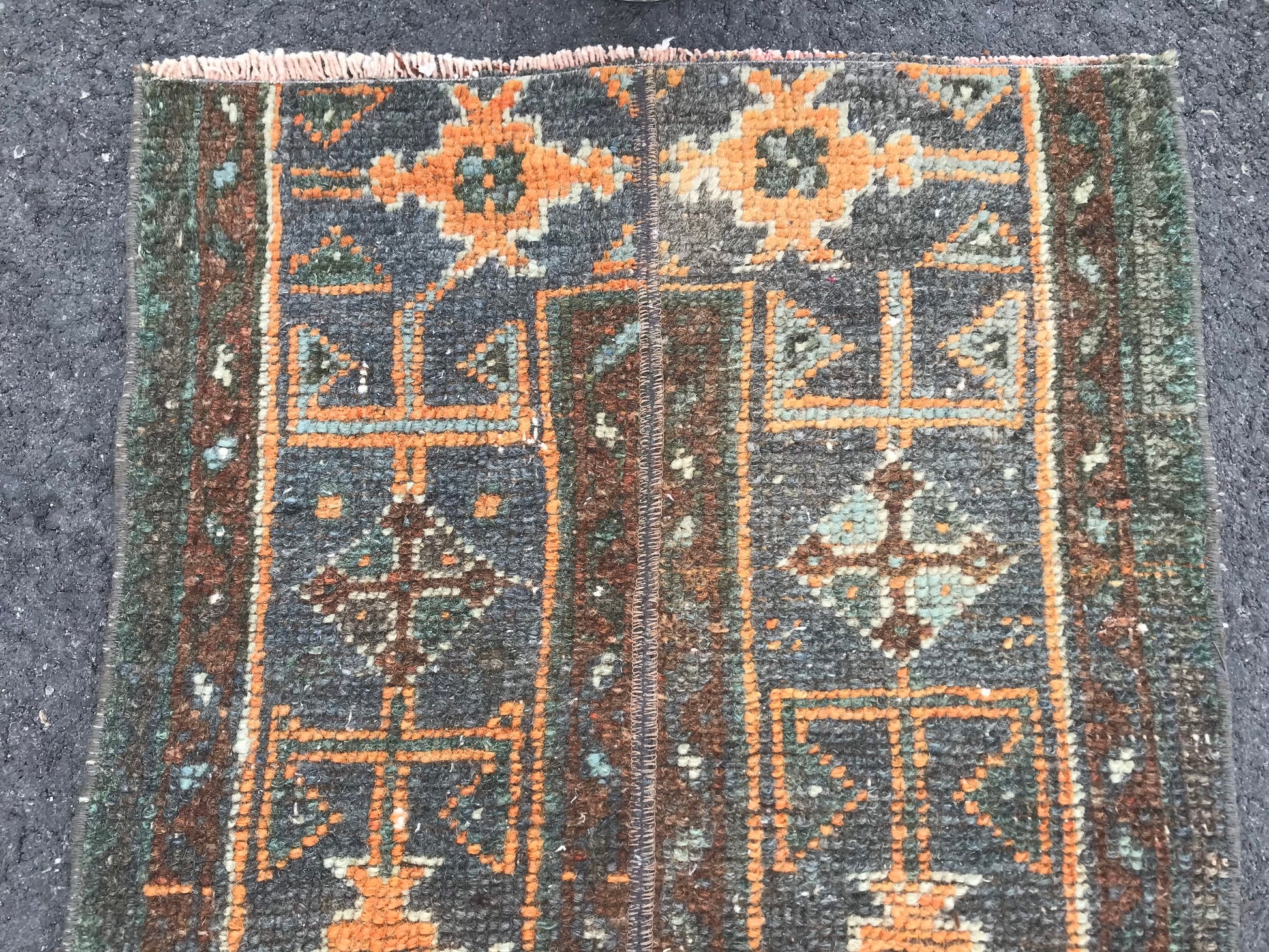 1.8x11 Vintage Turkish Oushak Runner Wool Rug 5 - Heritage and Rugs