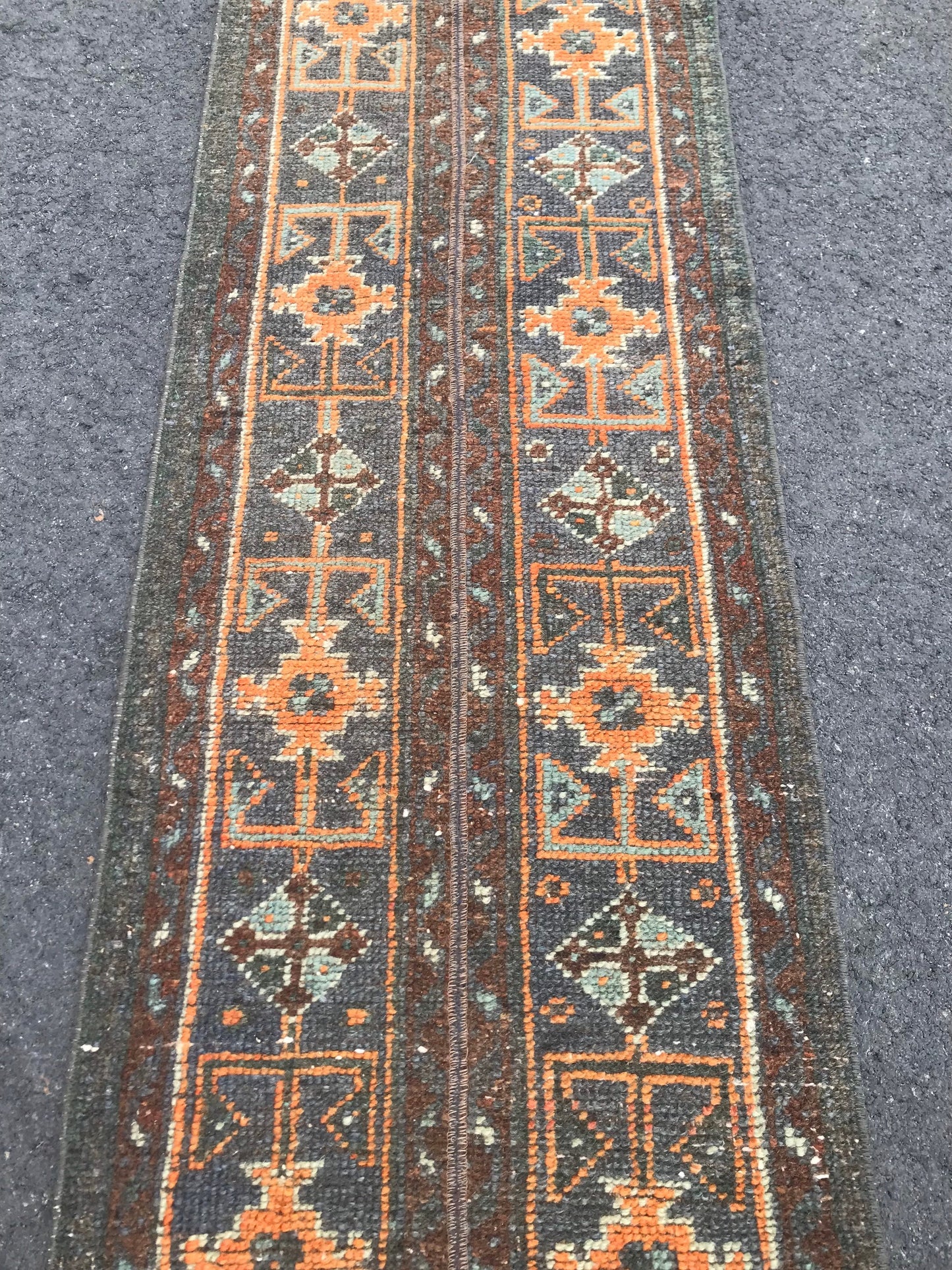 1.8x11 Vintage Turkish Oushak Runner Wool Rug - Heritage and Rugs