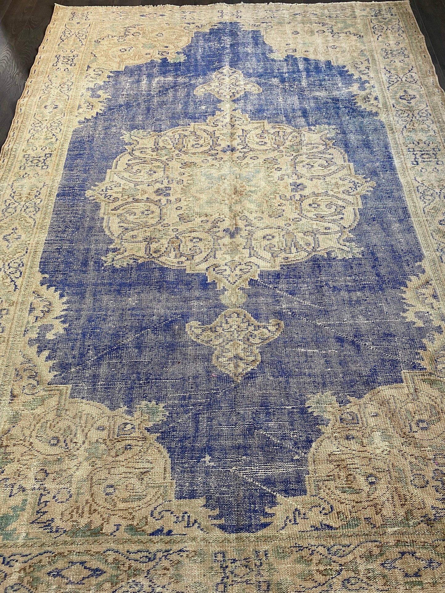 7x10 Large Vintage Persian Wool Rug - Heritage and Rugs