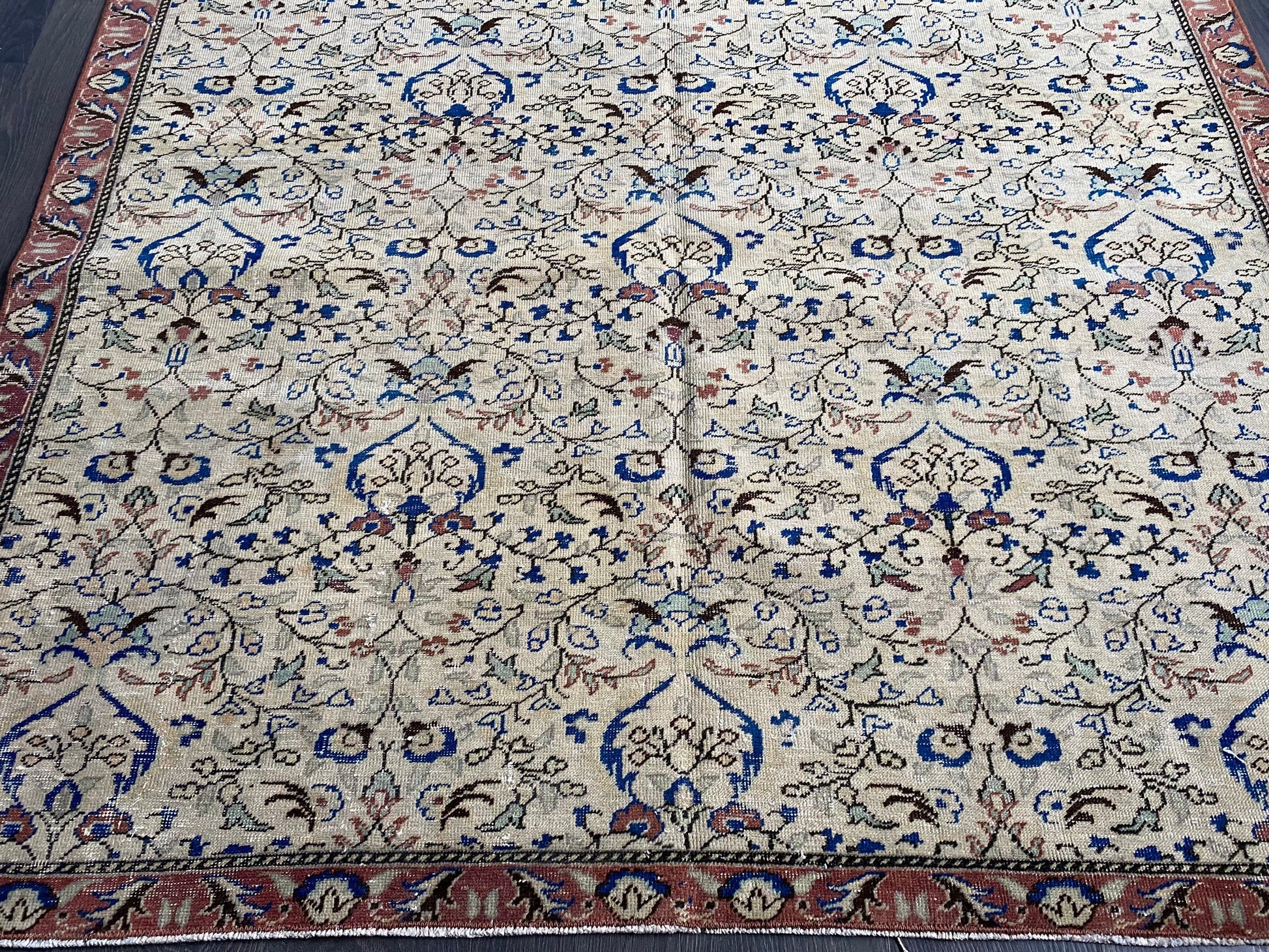 4.6x8.3 Large Vintage Persian Wool Rug - Heritage and Rugs