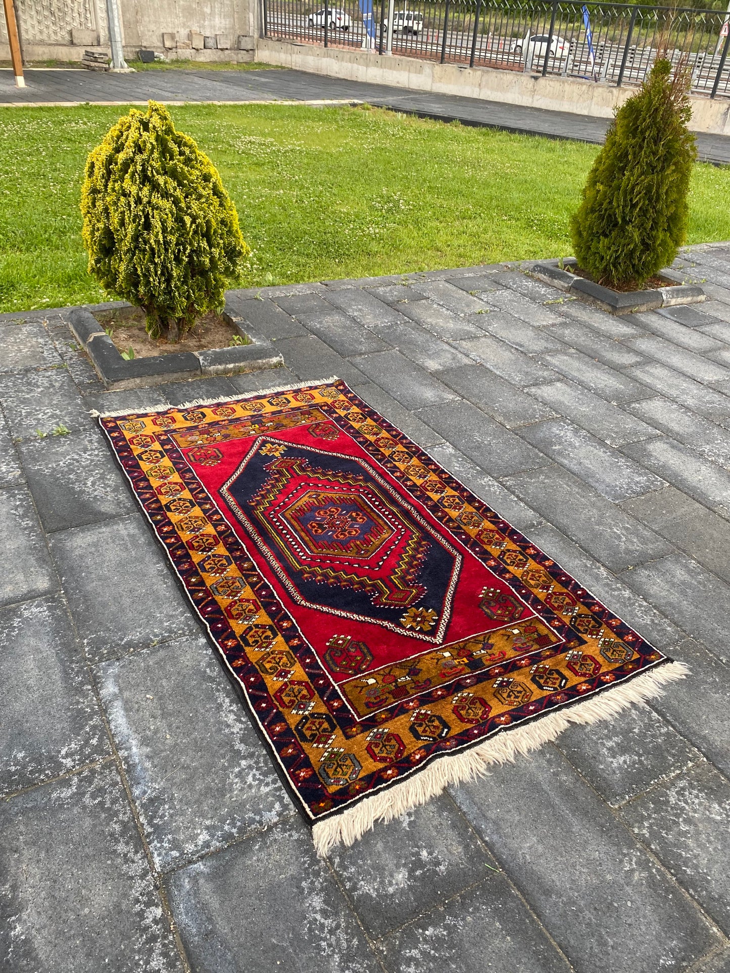 3.6x6.2 Medium Vintage Turkish Anatolian Wool Rug - Heritage and Rugs