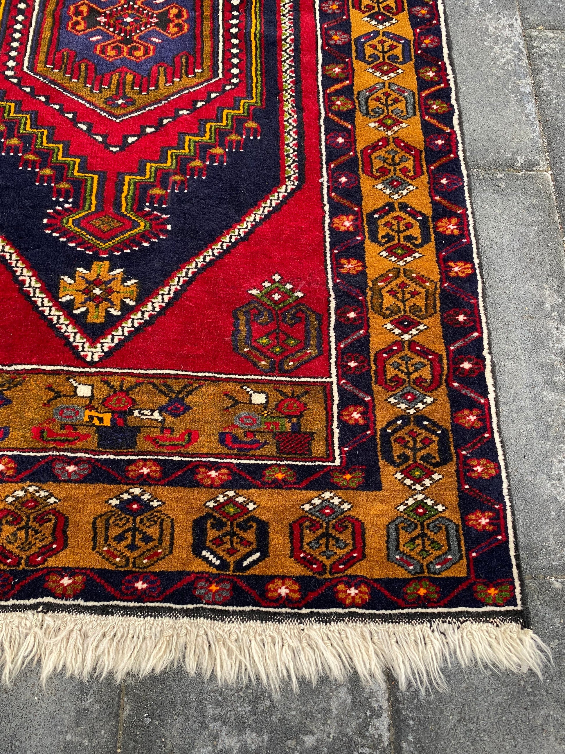 3.6x6.2 Medium Vintage Turkish Anatolian Wool Rug - Heritage and Rugs