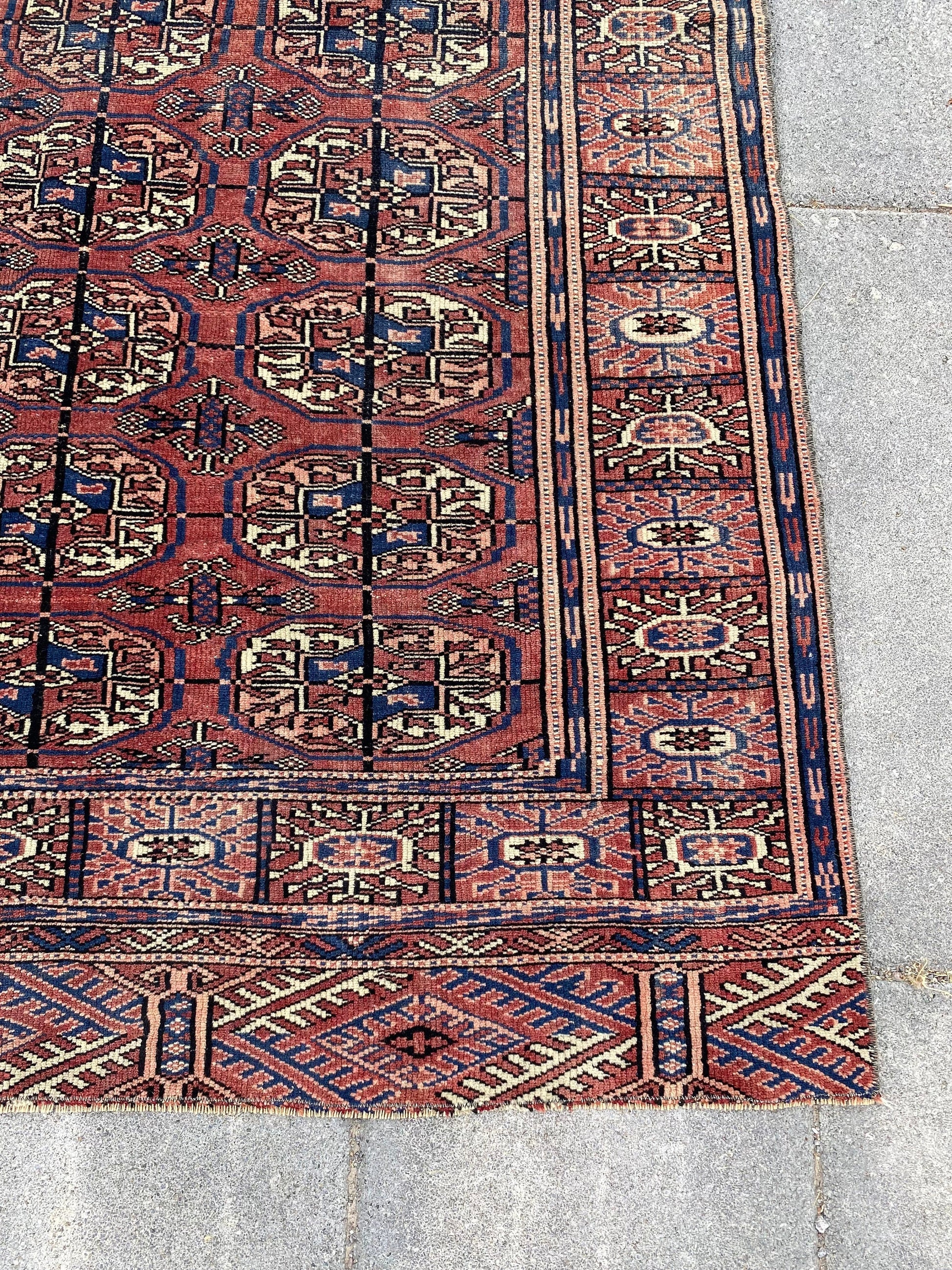 4x6 Large Vintage Afghan Rug - Heritage and Rugs